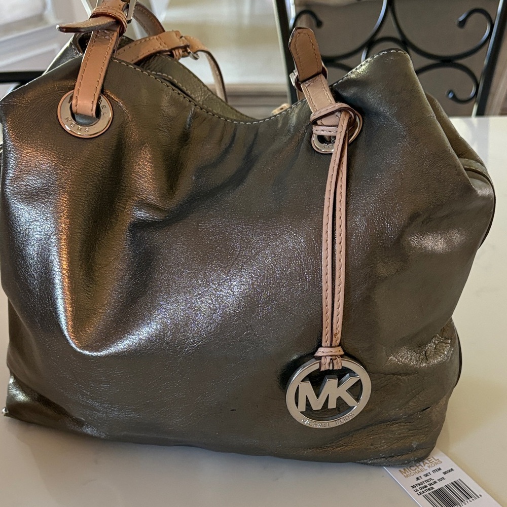 Michael Kors Metallic Hobo Bag